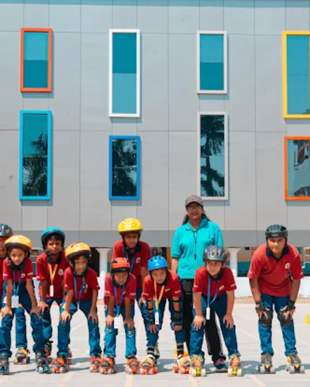 Children Skating Race – Learning Through Play at Gyan Ganga School, Jabalpur